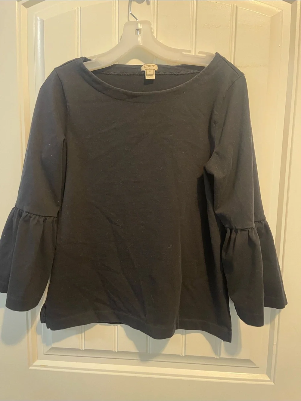 J. Crew Black Bell Sleeve Women's Top